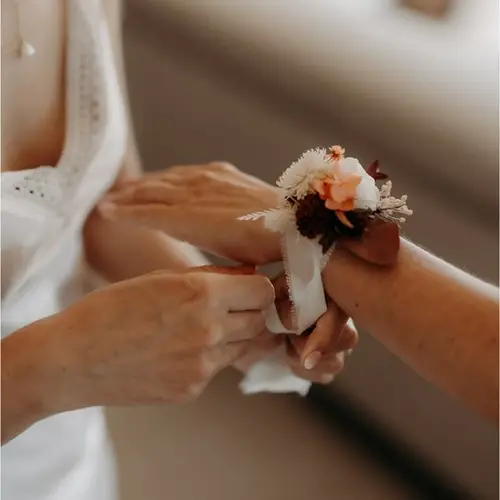 atelier bracelet fleuri mariage